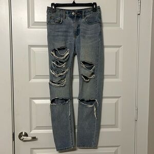 Billabong size 24 ripped jeans